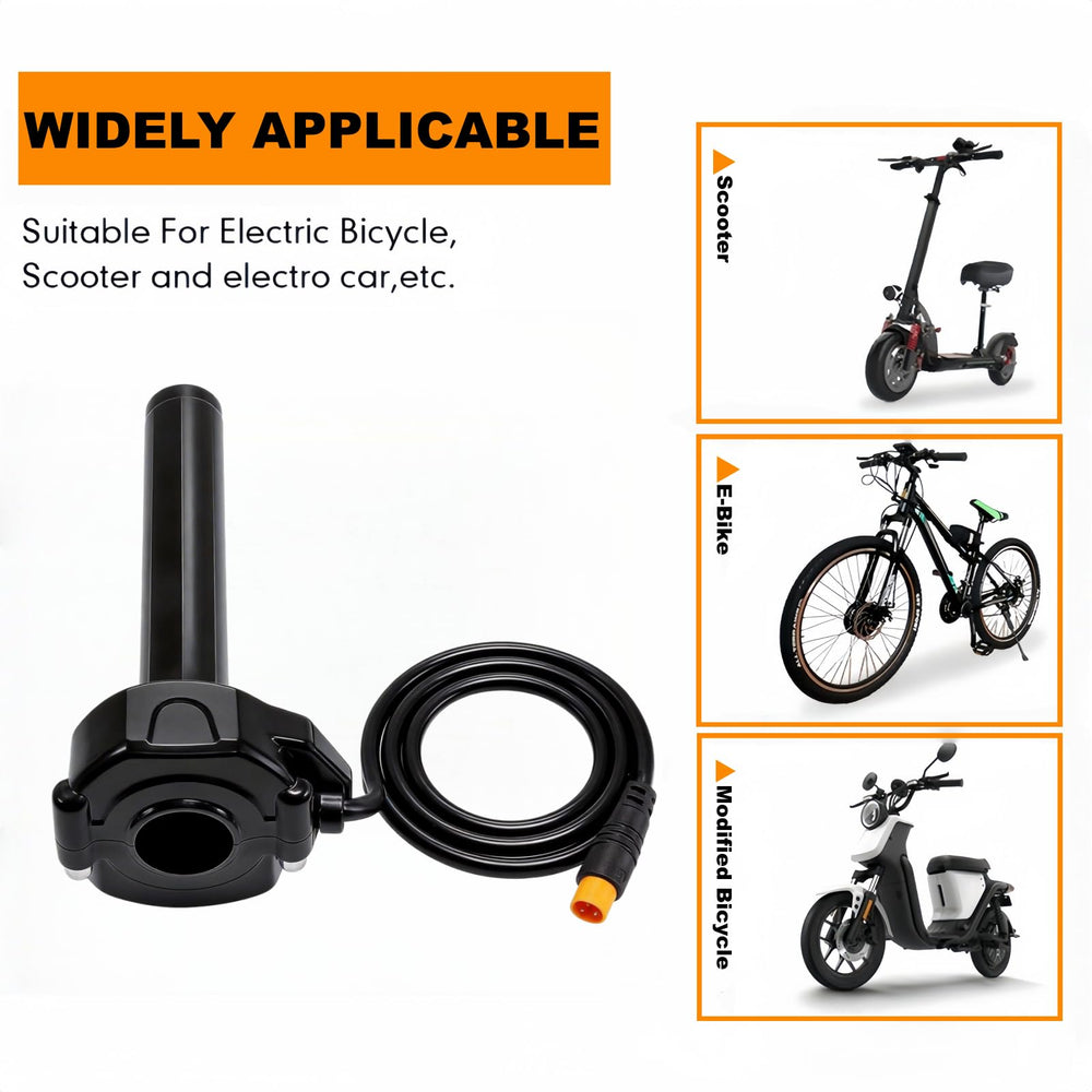 SWRXEarn throttle installed on city e-bike demonstrating real-world use