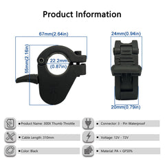 SWRXEarn close-up of 3-pin M8 waterproof connector for secure, sealed electrical connection