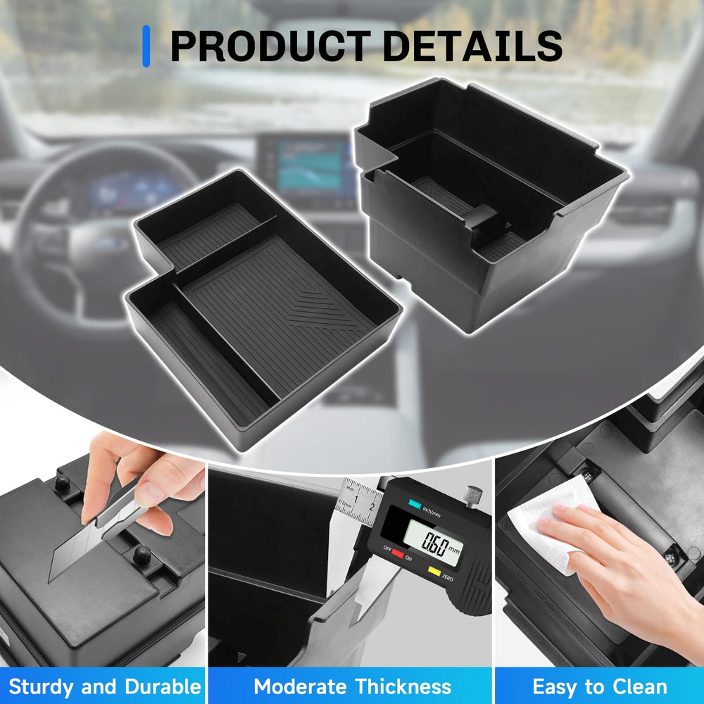 SXCY tray installed holding phone and keys for fast retrieval and reduced clutter