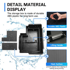 SXCY lower layer depth view offering extra storage for larger items and chargers