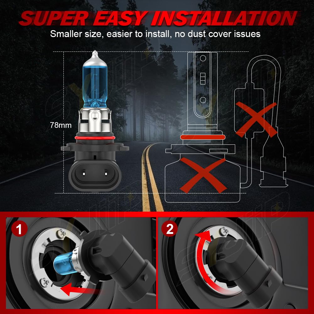 SYJIIP bulb installed in Toyota Sienna headlamp demonstrating direct fit