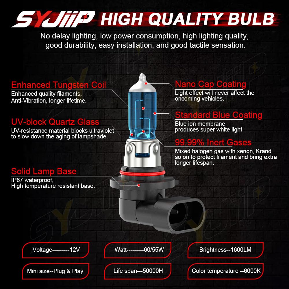 SYJIIP bulb installed in Silverado headlight assembly illustrating plug-and-play fitment