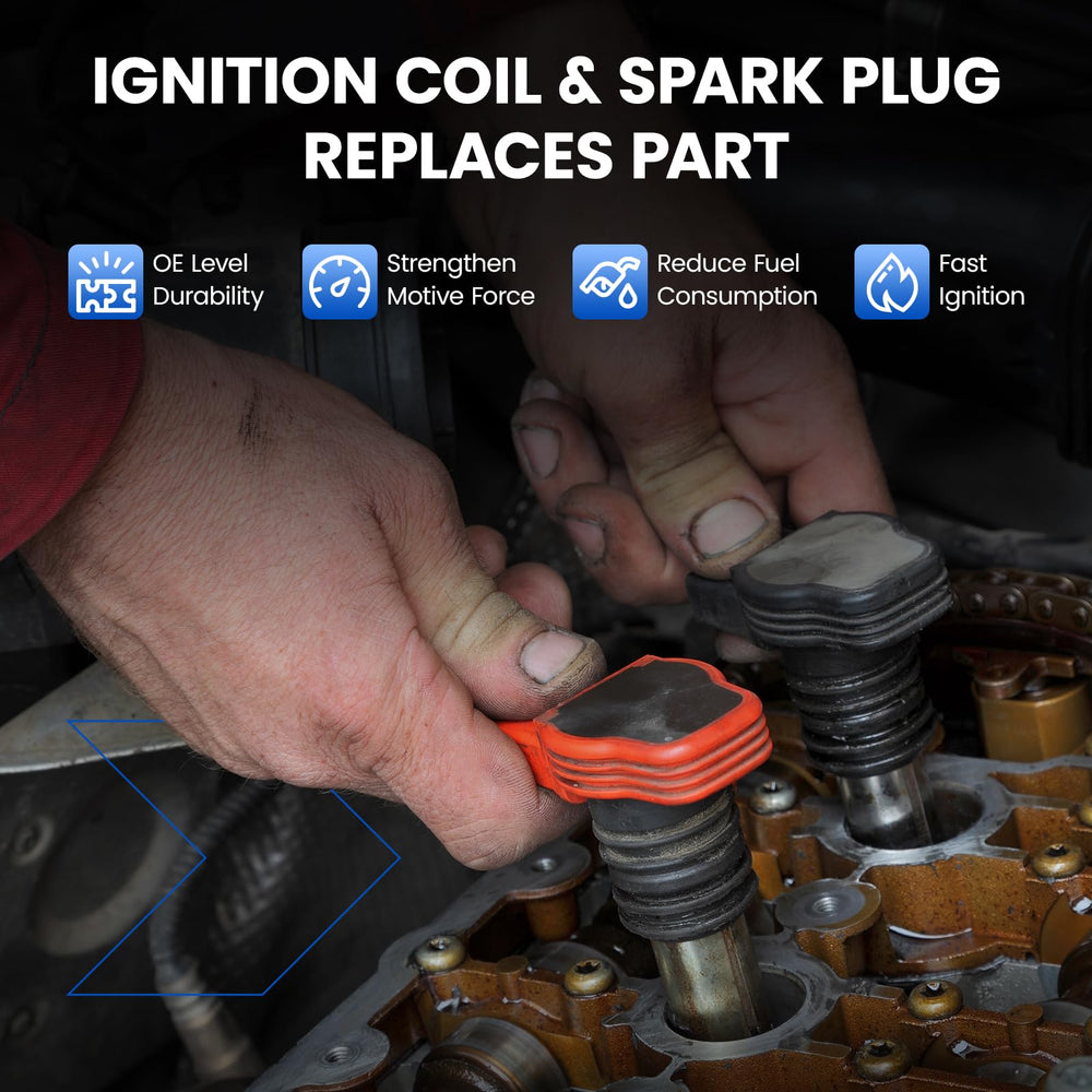 SYKRSS coils installed in a Ford engine bay restoring smooth running