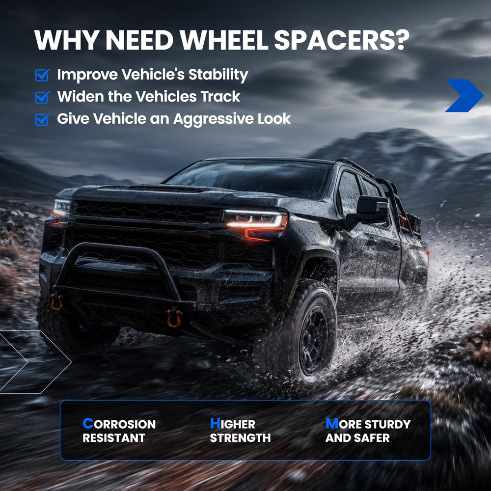 SYKRSS on Silverado parked with wider stance, visual upgrade and improved wheel fitment