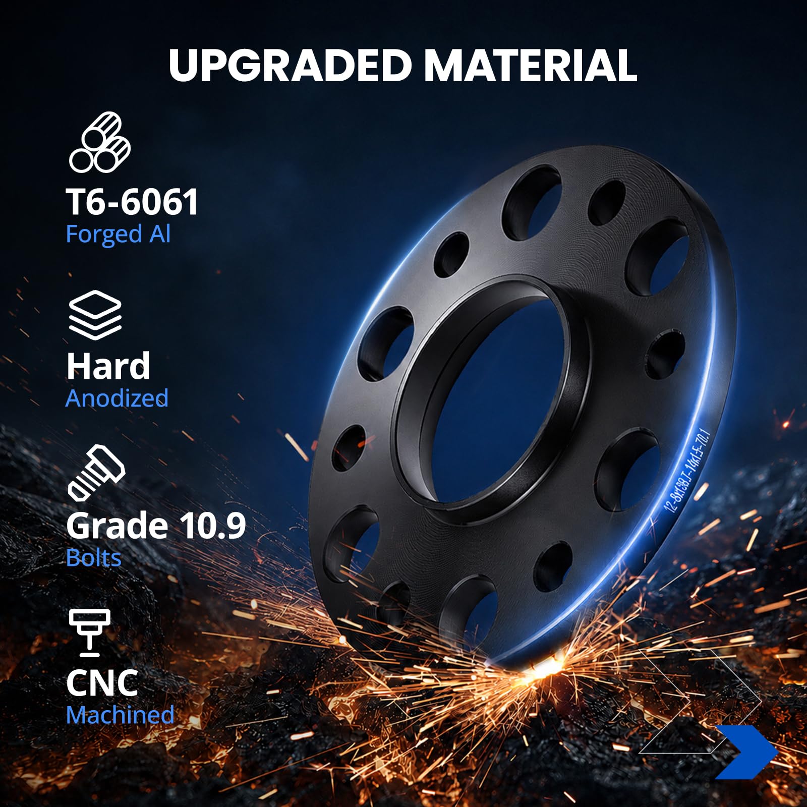 SYKRSS stud detail shot showing 10.9 grade threads for corrosion resistance and strength