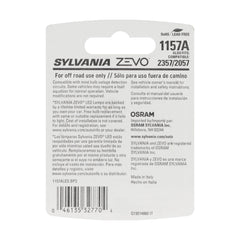SYLVANIA 1157 ZEVO LED bulb close-up highlighting lens and build quality for durability