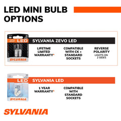 SYLVANIA 1157 ZEVO LED internal component detail showing LED elements for brighter light