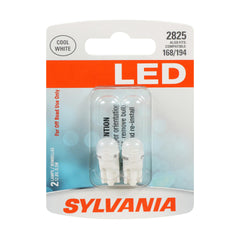 SYLVANIA 2825 front packaging showing two bulbs and product name benefits
