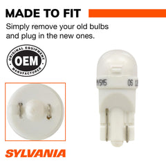 SYLVANIA bulb lighting a map lamp for clearer nighttime reading benefit