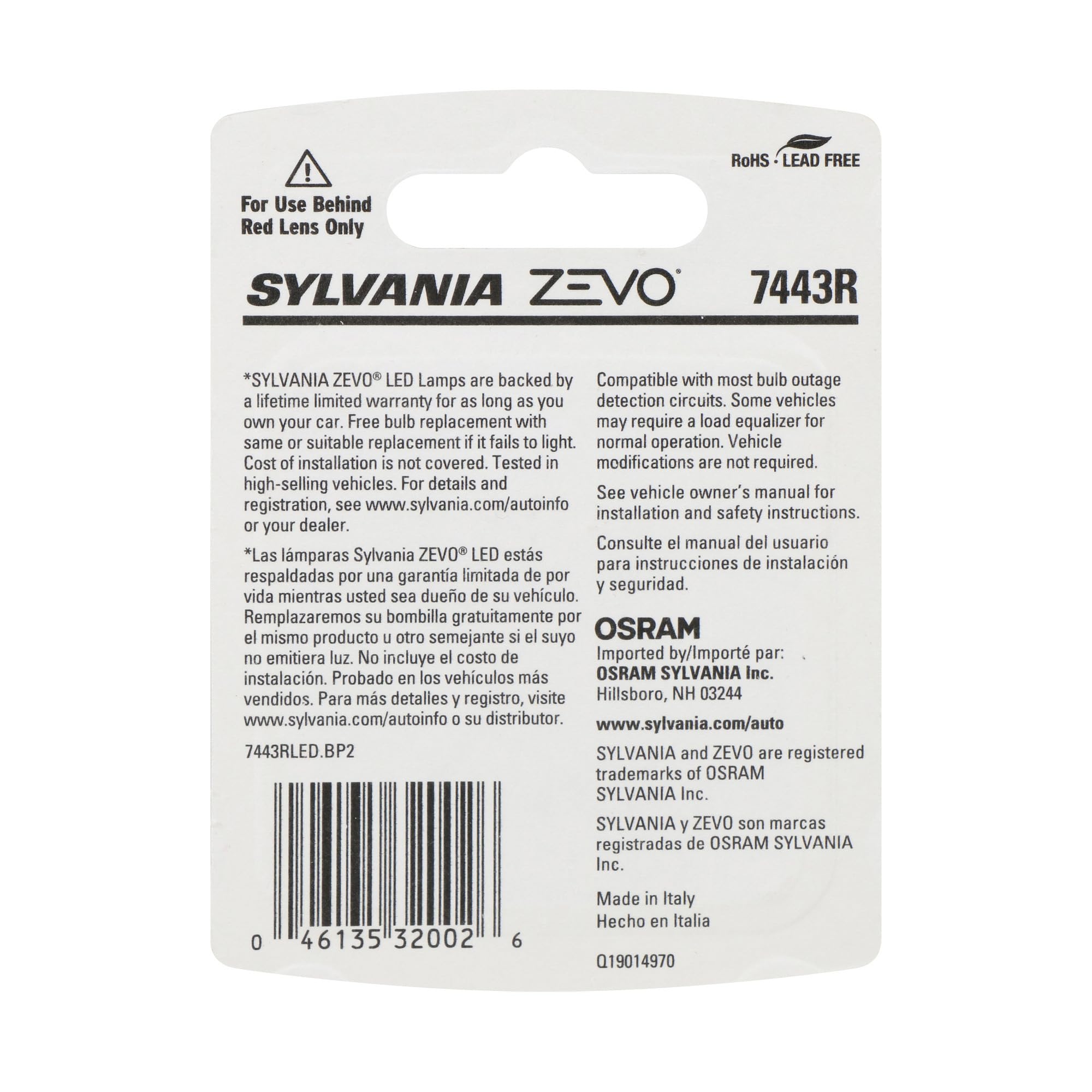 SYLVANIA close-up of ZEVO LED chips highlighting durable construction benefit