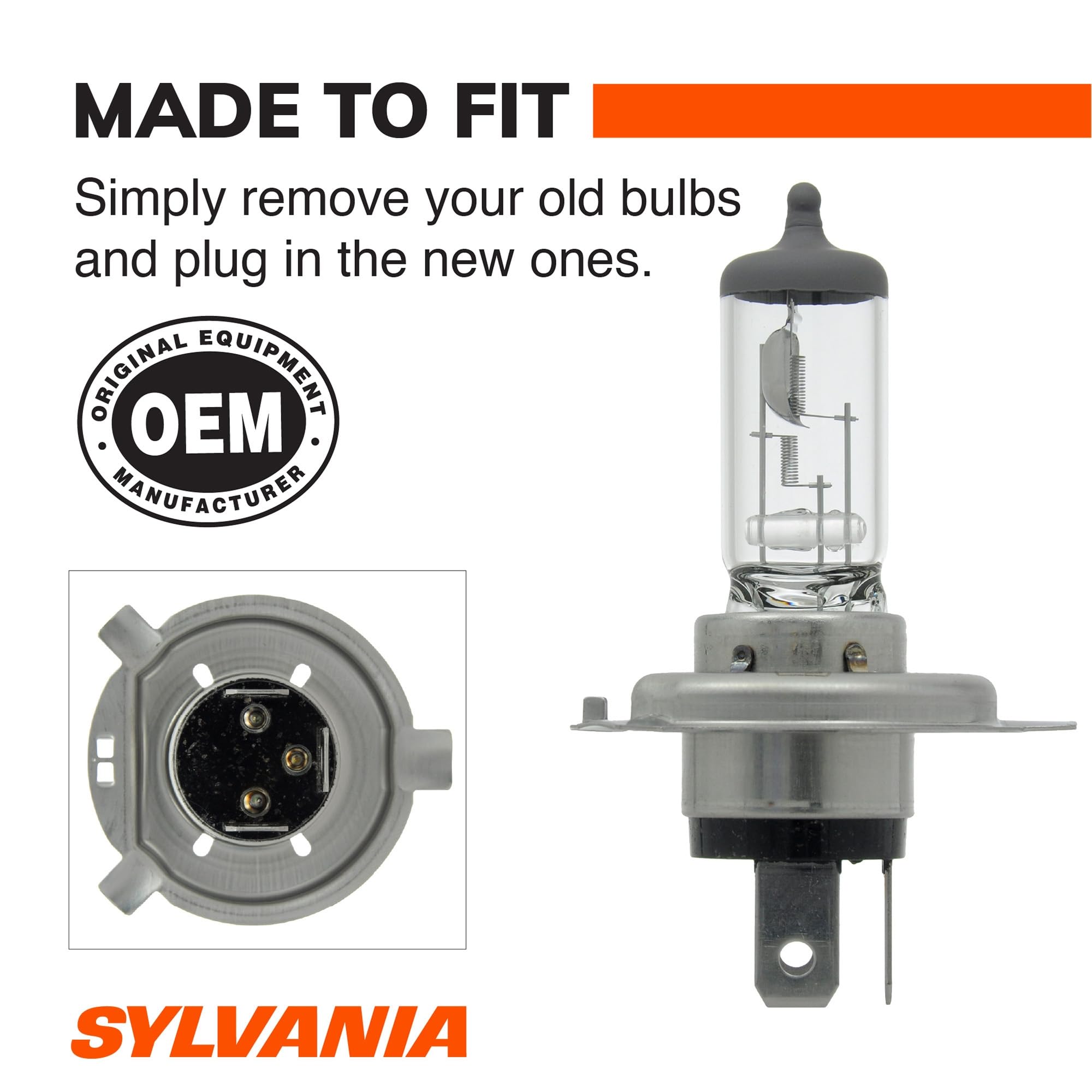 SYLVANIA open box with two 9003 bulbs displaying included pair