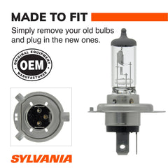SYLVANIA open box with two 9003 bulbs displaying included pair