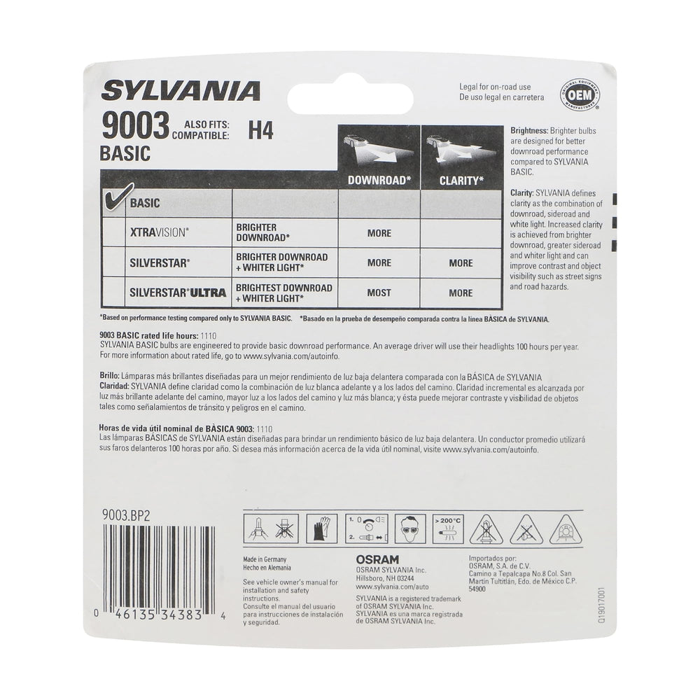 SYLVANIA close-up filament detail showing durable construction and reliability