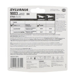 SYLVANIA 9003 single bulb side view showing shape and fit for standard housings