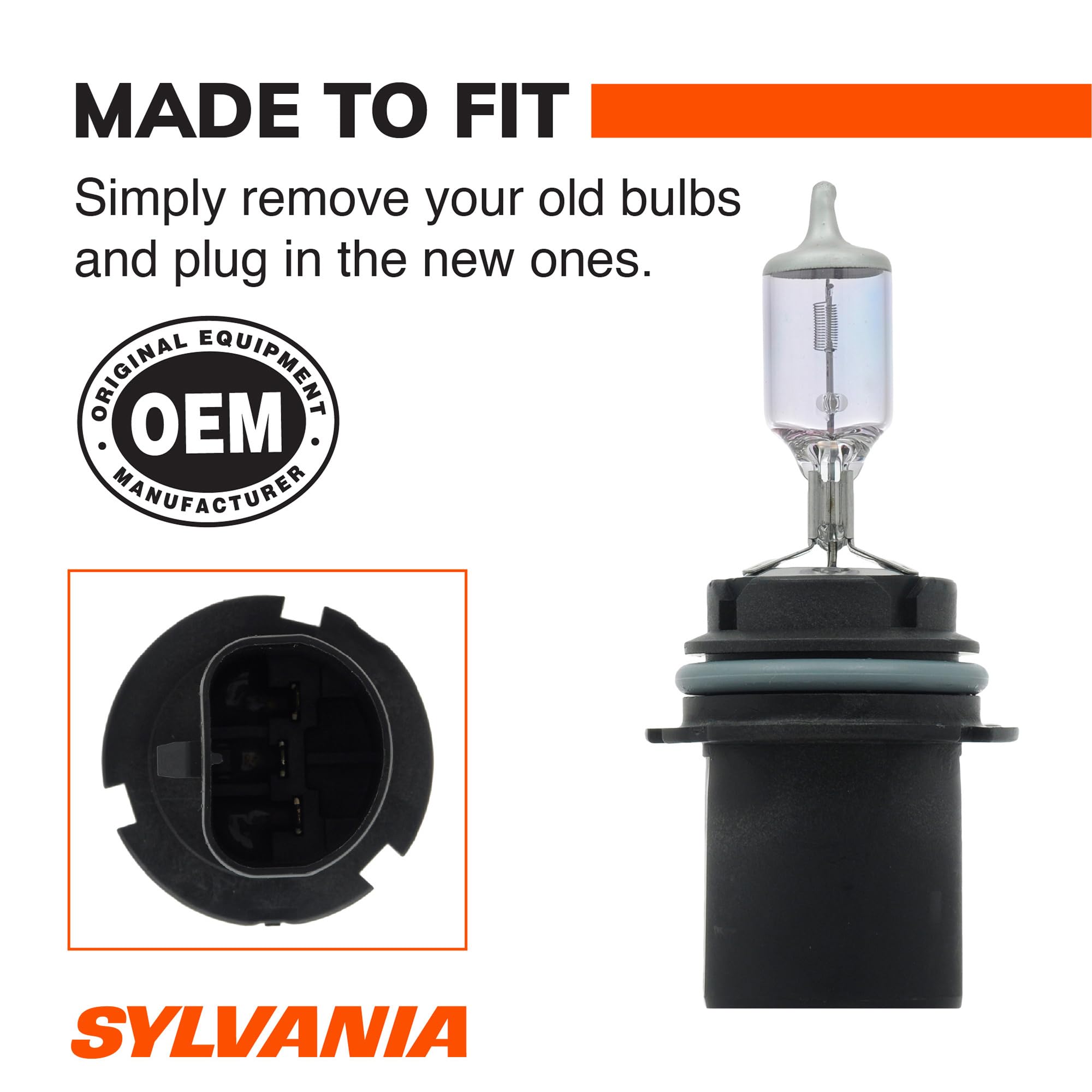 SYLVANIA 9007 SilverStar installed in headlight demonstrating improved road illumination