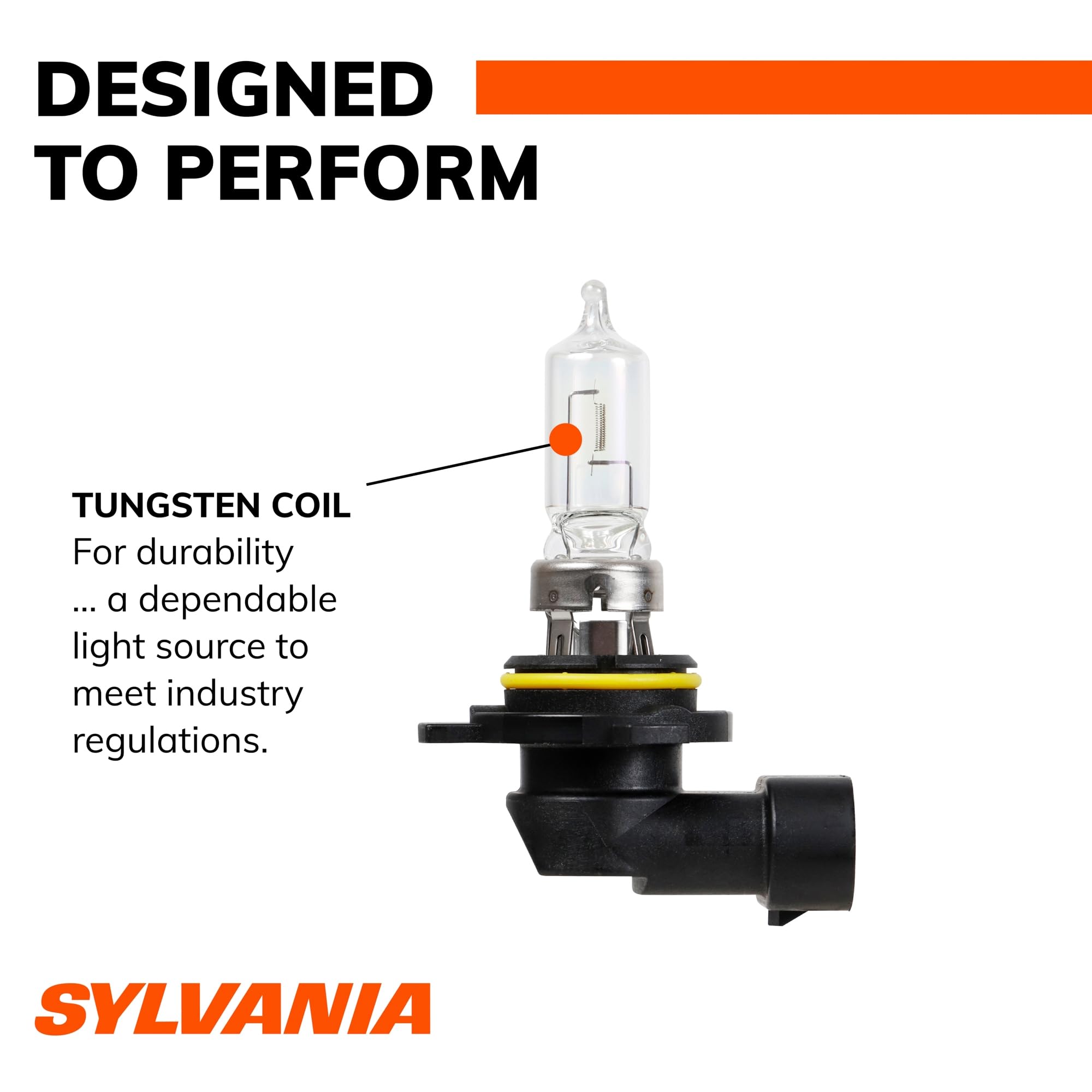 SYLVANIA 9012 beside coin for scale showing compact size benefit easy handling