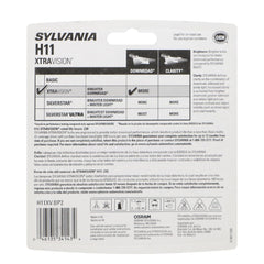 SYLVANIA H11 XtraVision close-up glass and filament for durability