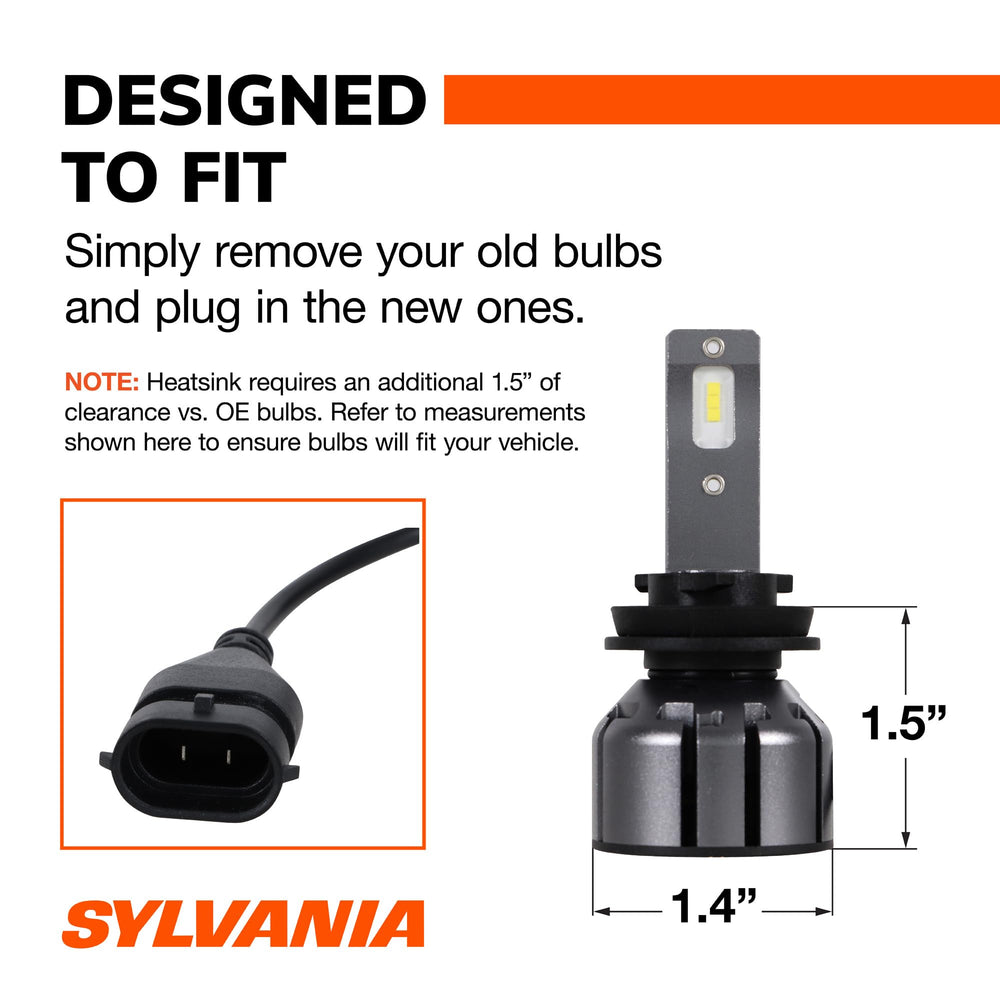 SYLVANIA H11 installed in fog housing offering easier installation