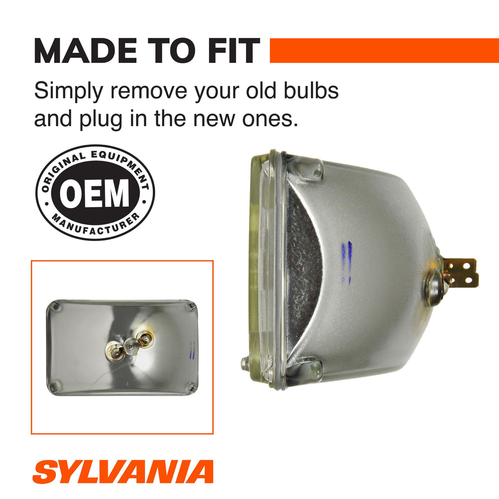 SYLVANIA H4651 installed in vehicle headlight improving night road visibility