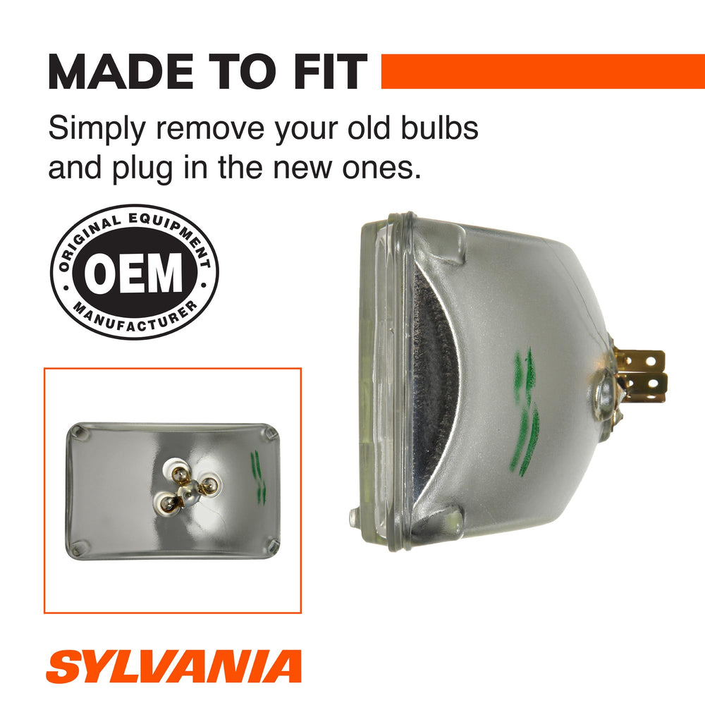 SYLVANIA H4656 installed in headlight housing providing direct fit benefit