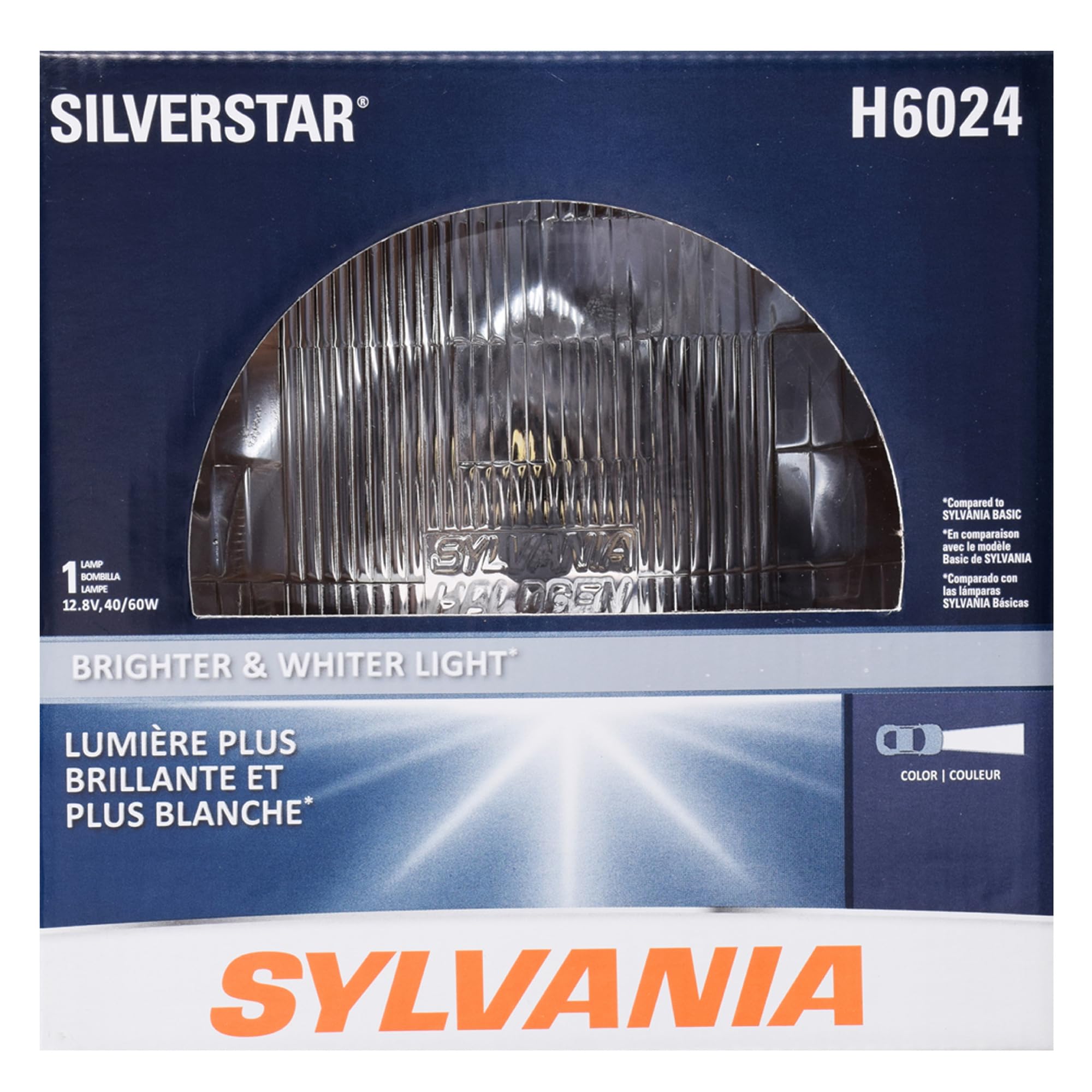 SYLVANIA H6024 front view showing lens and bright design benefit improved visibility