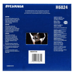 SYLVANIA H6024 reflector close-up illustrating focused beam and clearer road contrast