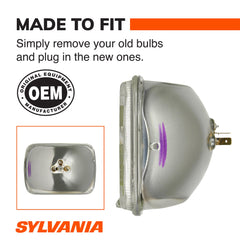 SYLVANIA installed in headlamp housing demonstrating easy swap benefit