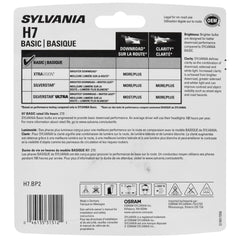 SYLVANIA H7 close-up of glass and filament for durable construction