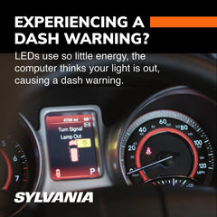 SYLVANIA load equalizer installed near vehicle socket demonstrating corrected turn-signal operation