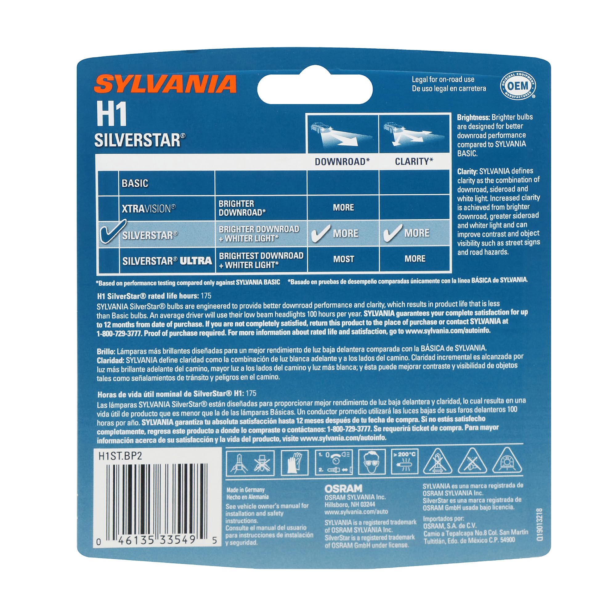 SYLVANIA close-up of SilverStar filament highlighting precise construction