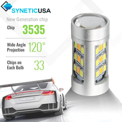Syneticusa close-up of 33-LED array highlighting brightness and consistent light output