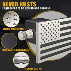 Synrroe hitch cover mounted on a truck rear showing enhanced style and road-ready durability