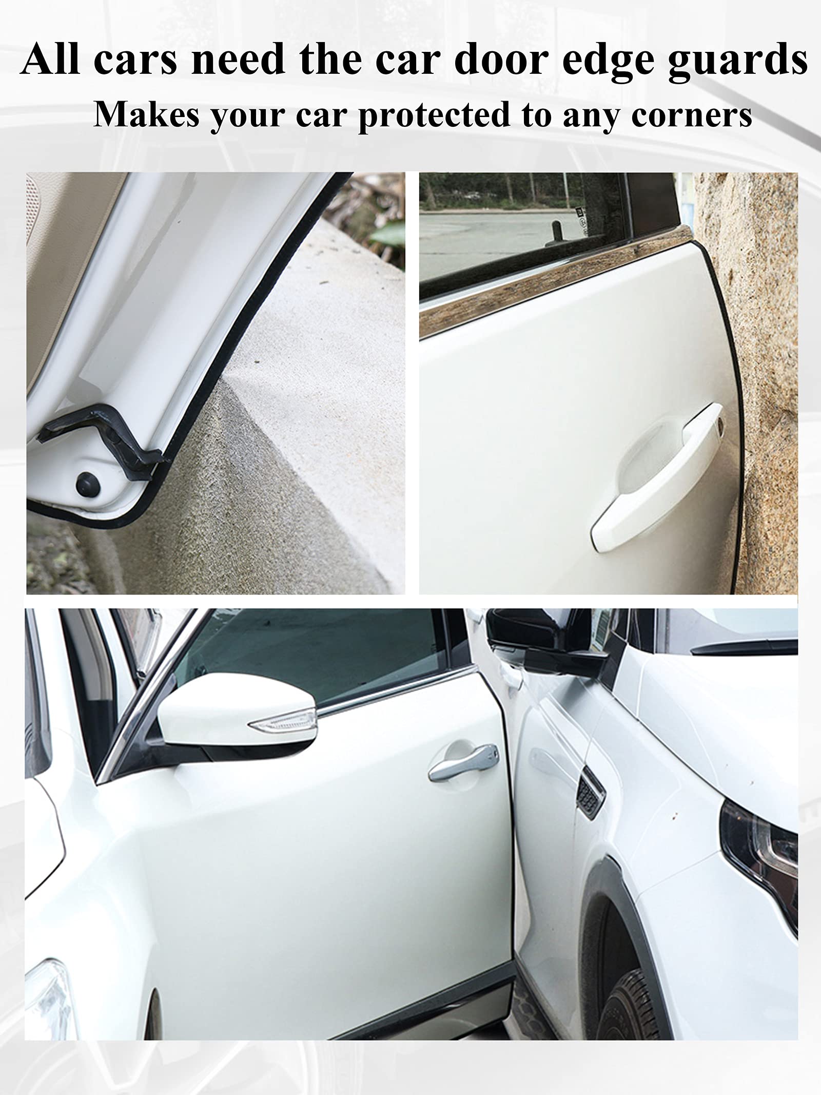 SYOAUTO guard on parked car door in tight spot showing damage prevention benefit