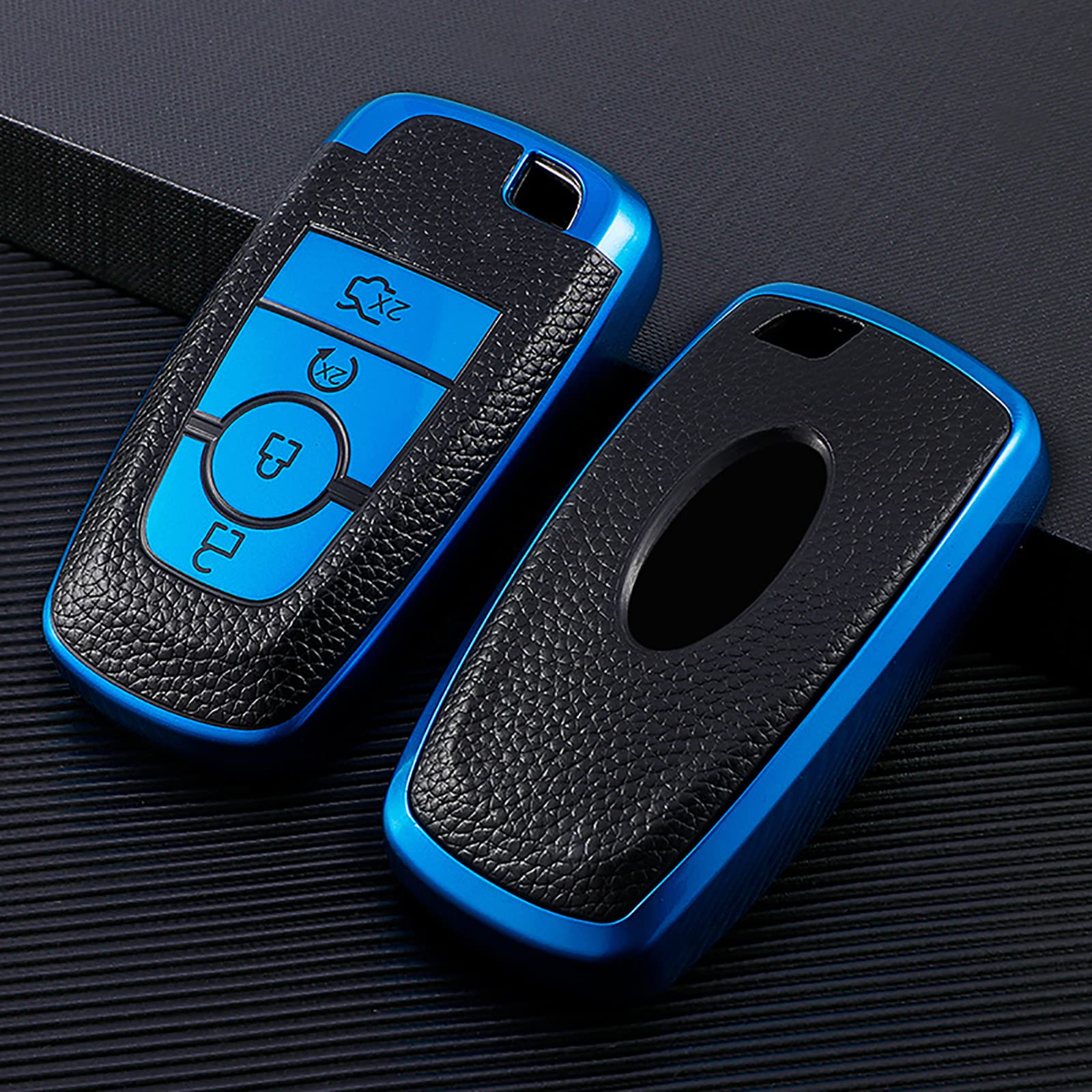 Syodiesn key with leather keychain in hand for convenient carry