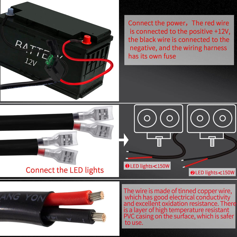 Szdystar harness installed on off-road vehicle demonstrating reliable operation and improved lighting benefit