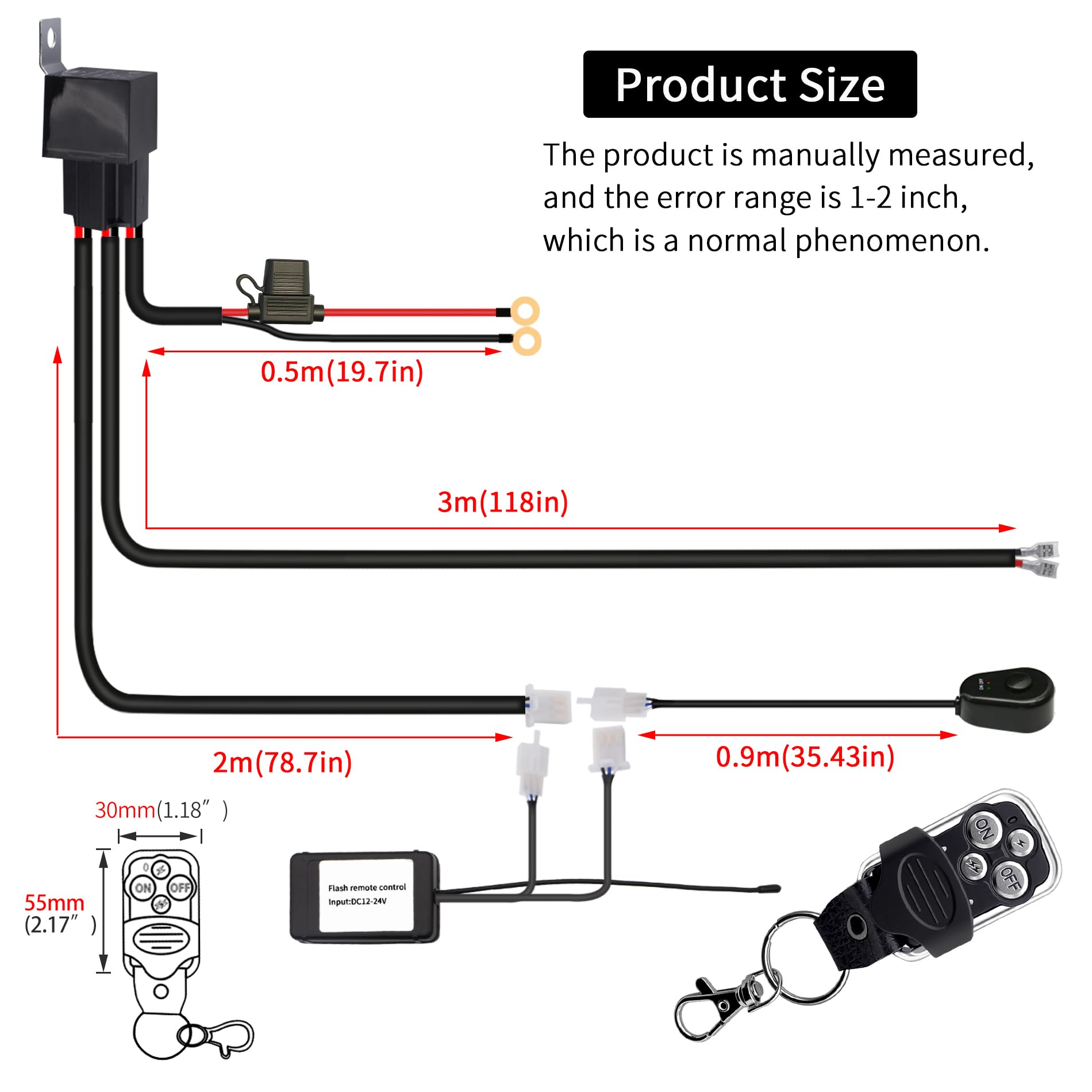 Szdystar remote switch mounted on dash for quick light control and convenience