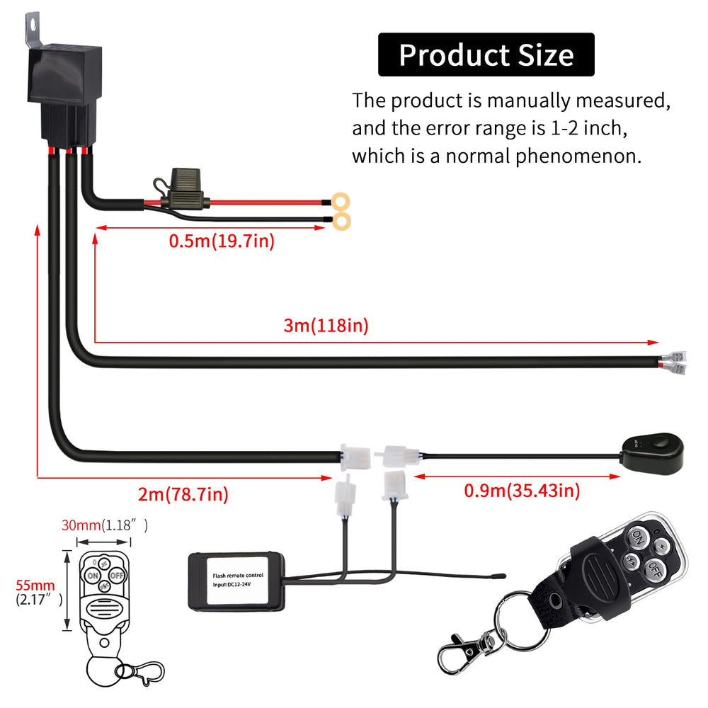 Szdystar remote switch mounted on dash for quick light control and convenience