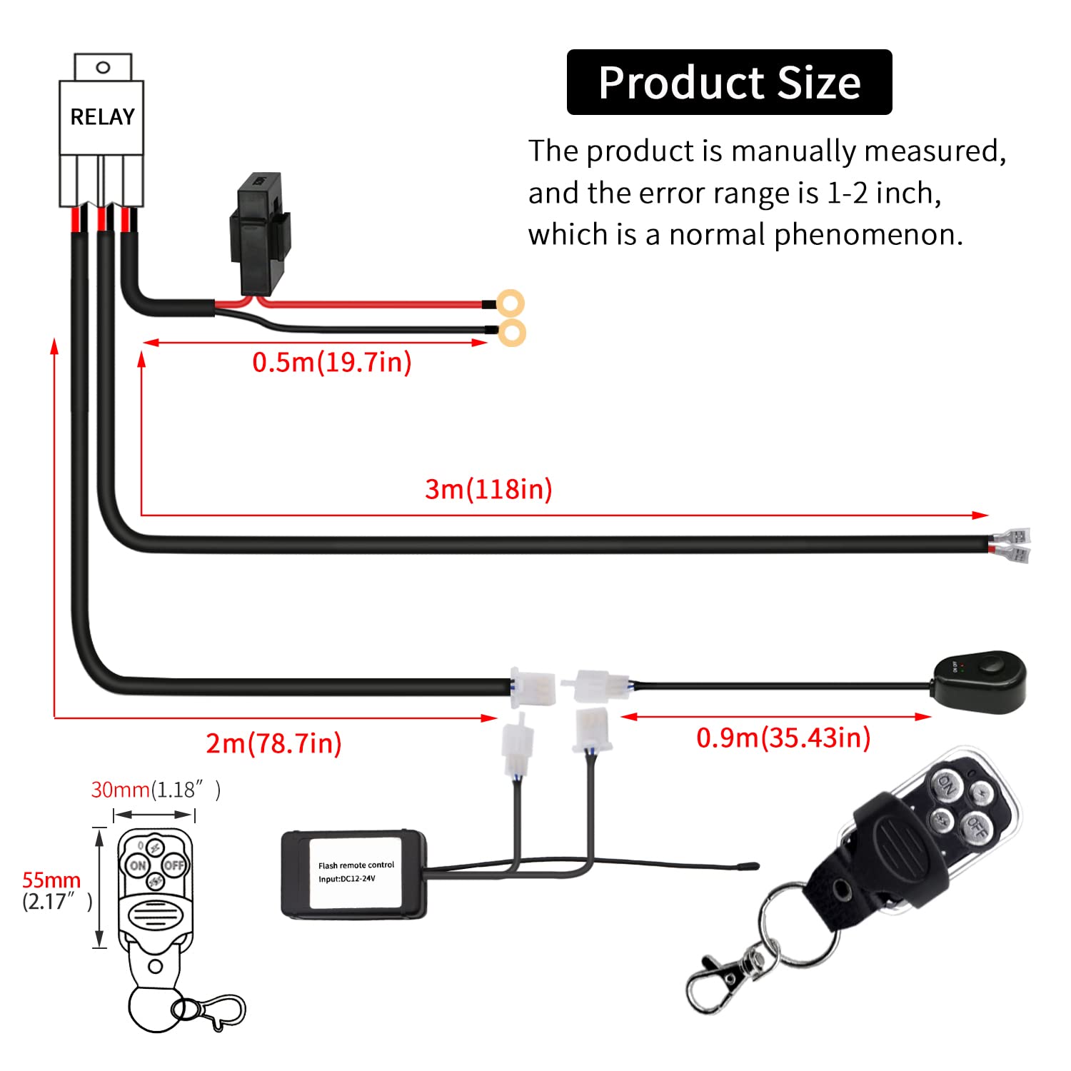 Szdystar switch and remote closeup showing compact control and easy operation