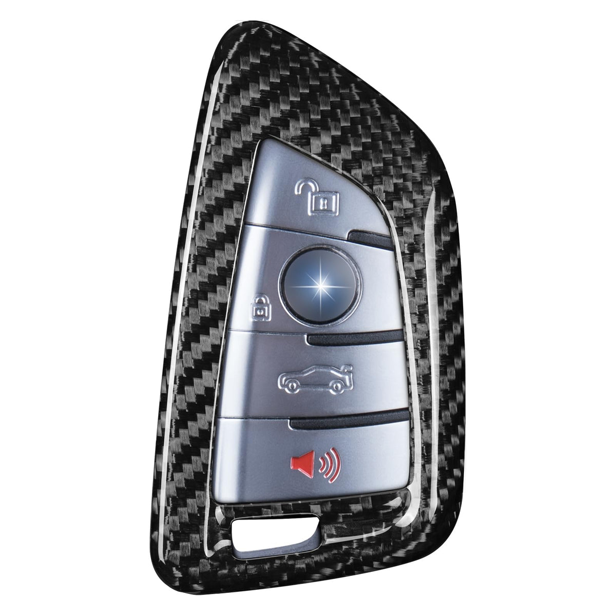 T-carbon front view showing button alignment and sleek protection