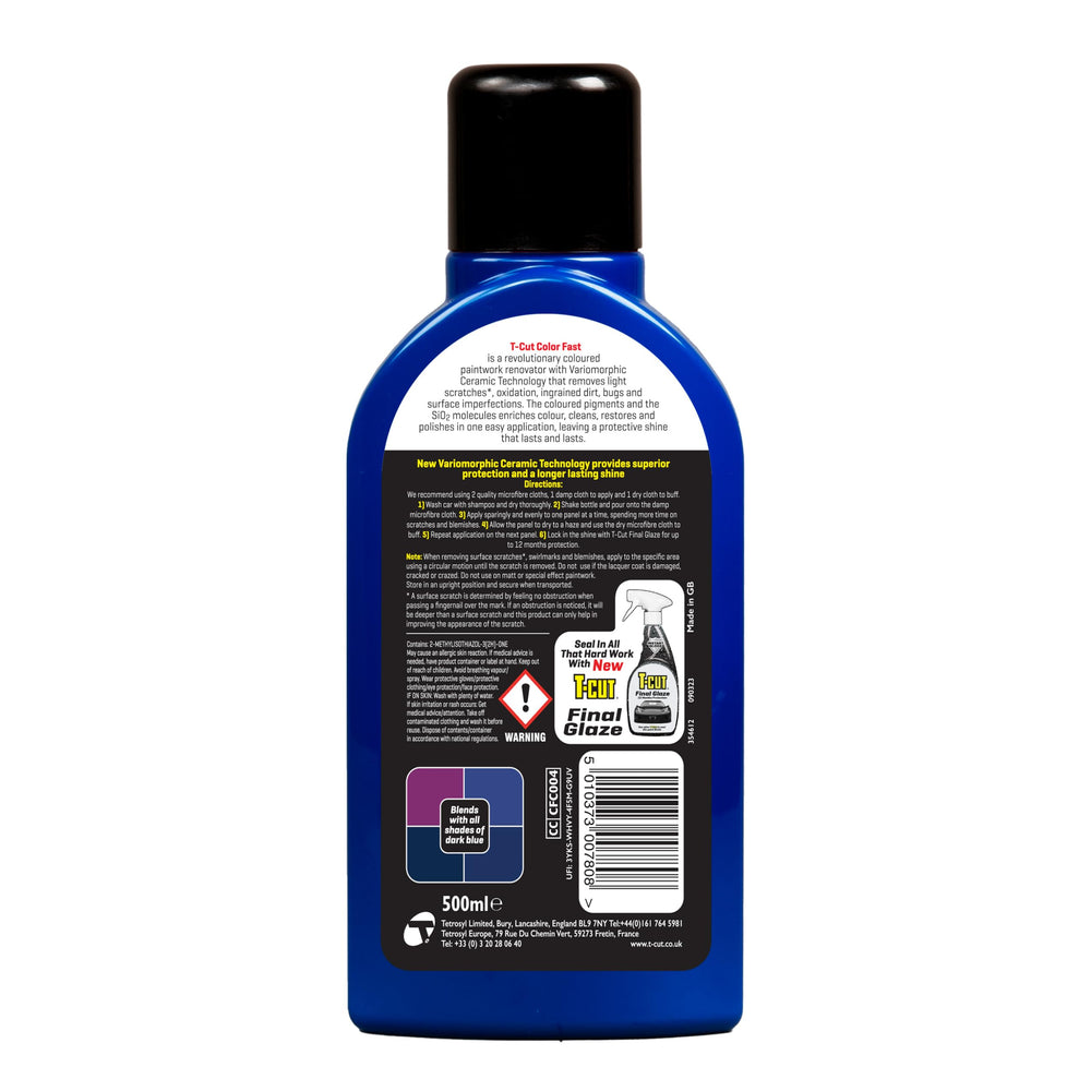 t-cut applicator close-up showing dark-blue product texture for easy spread