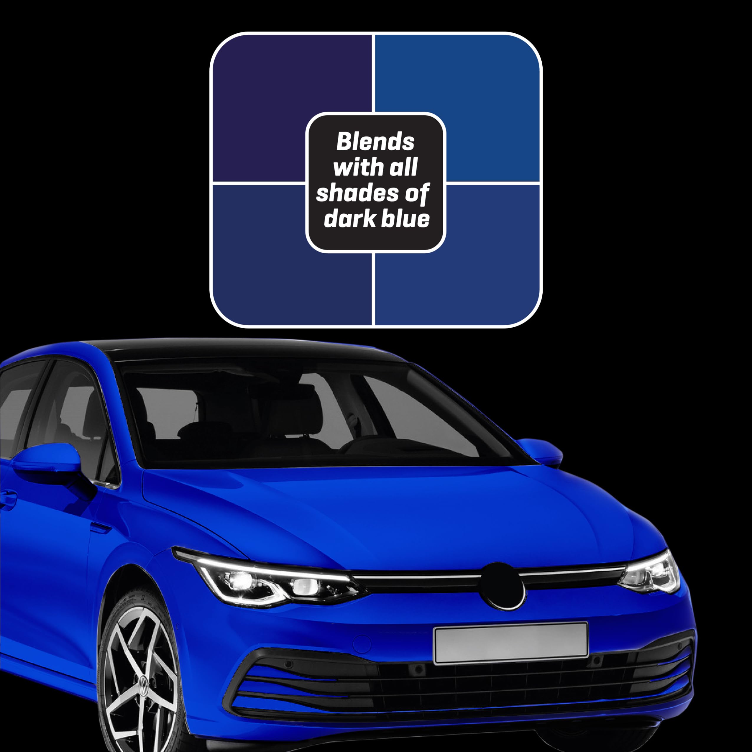 t-cut polished car surface reflecting light showing improved shine benefit