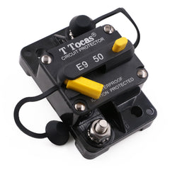 T Tocas E9 front view showing compact breaker and switch benefit protection