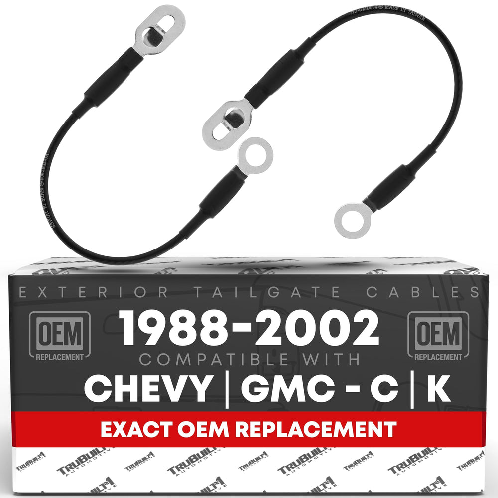 T1A front packaging showing left and right tailgate straps, clear OEM fit benefit