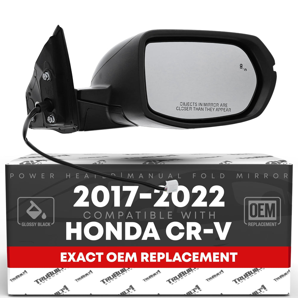 T1A passenger mirror front view showing complete assembly and OEM look