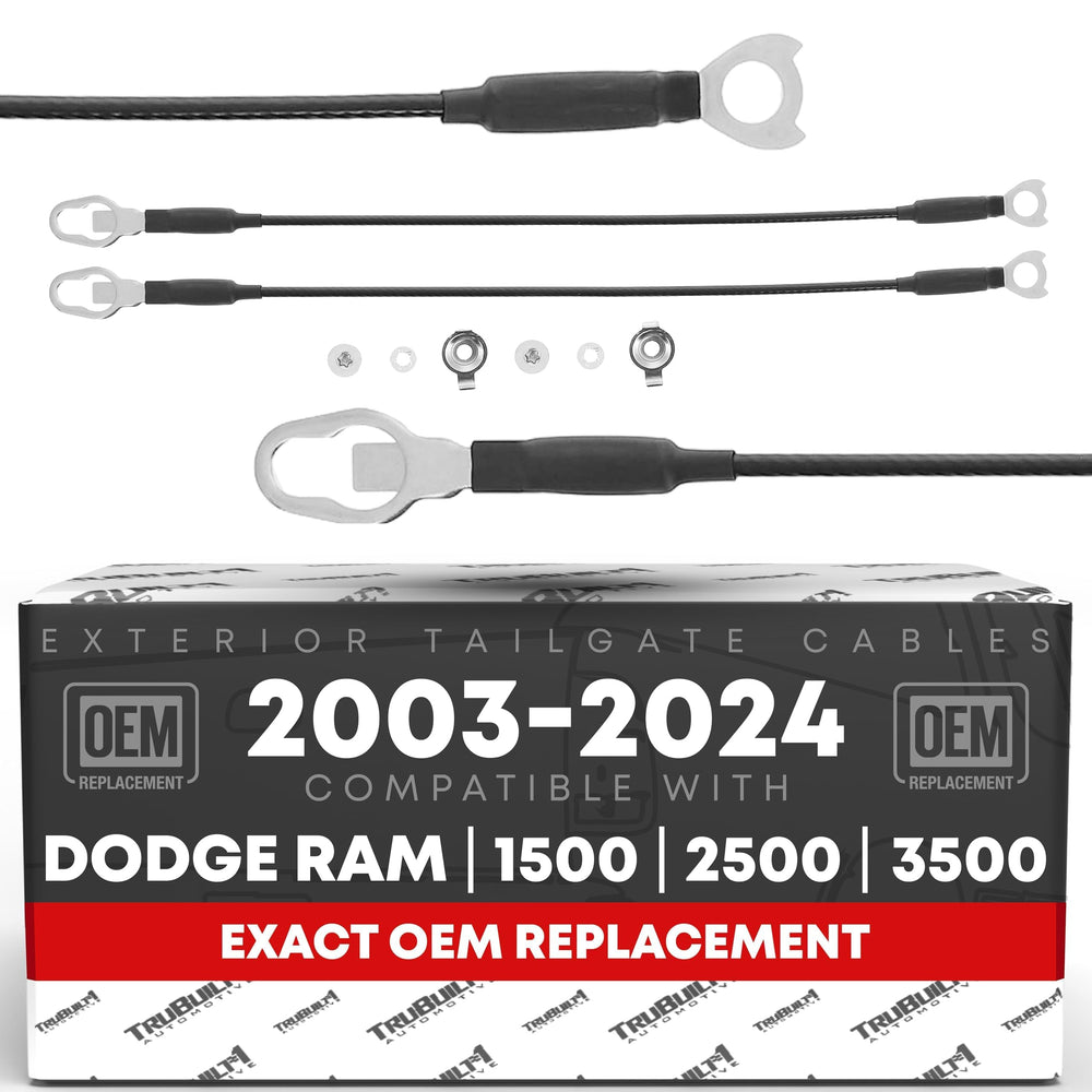 T1A front packaging showing replacement tailgate cables and benefits