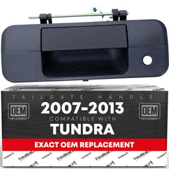 T1A front view handle showing textured black finish and OEM fit benefit