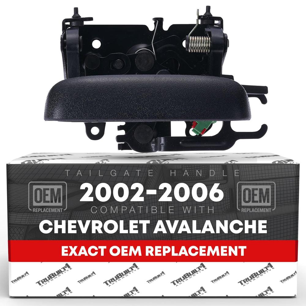 T1A front view handle showing textured black finish and OEM fit benefit