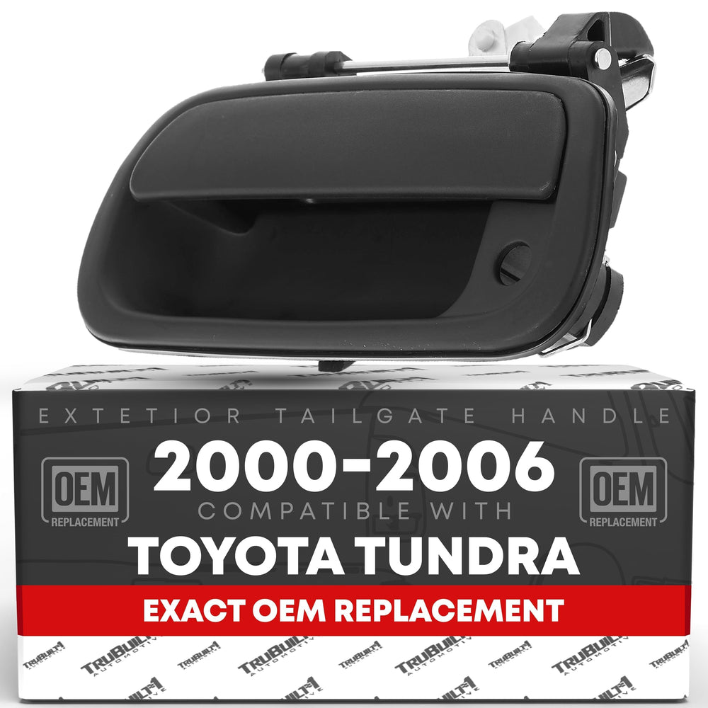 T1A tailgate handle front view showing fit and finish benefit