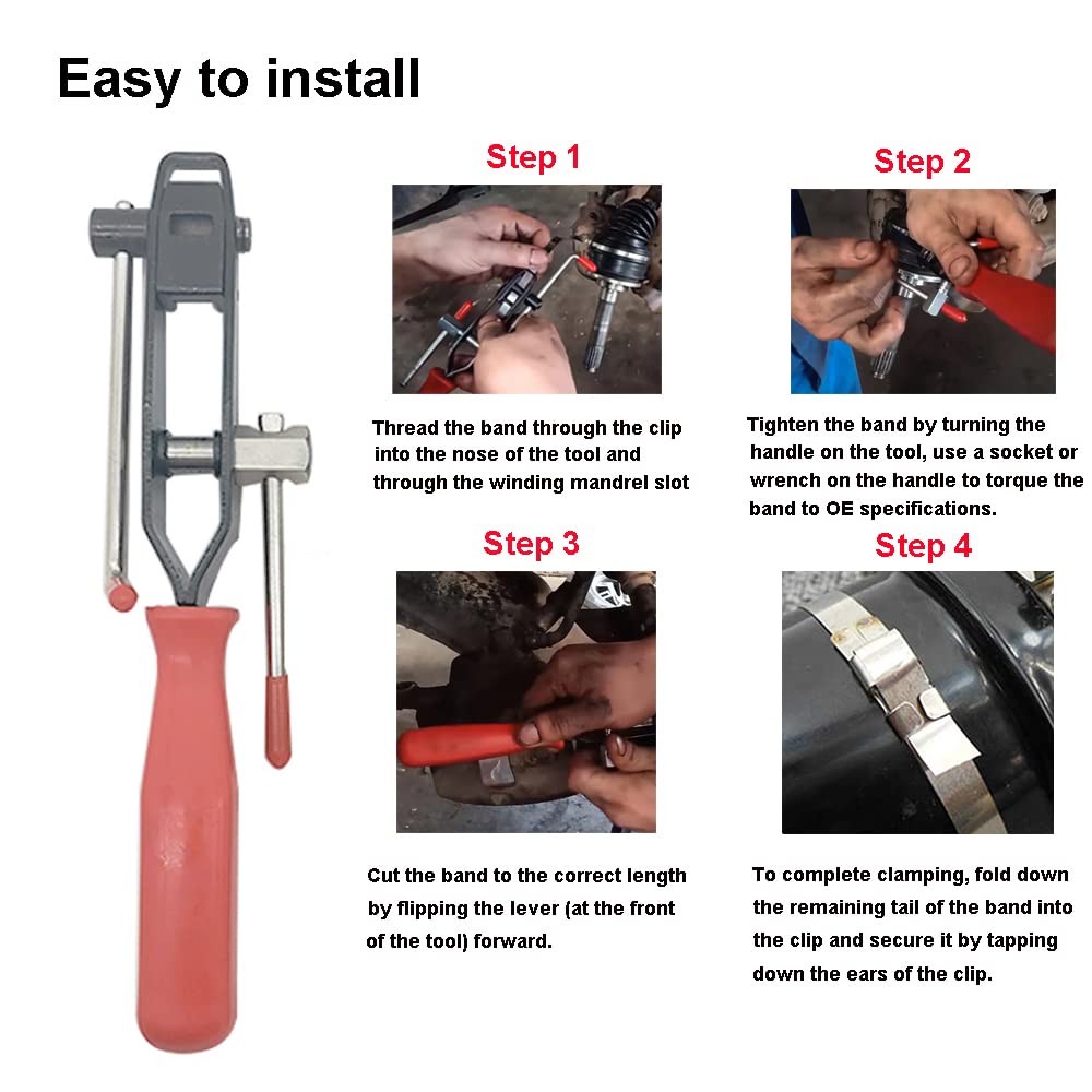 Tabazy cutter mechanism detail illustrating clean trim of excess strap benefit neat finish