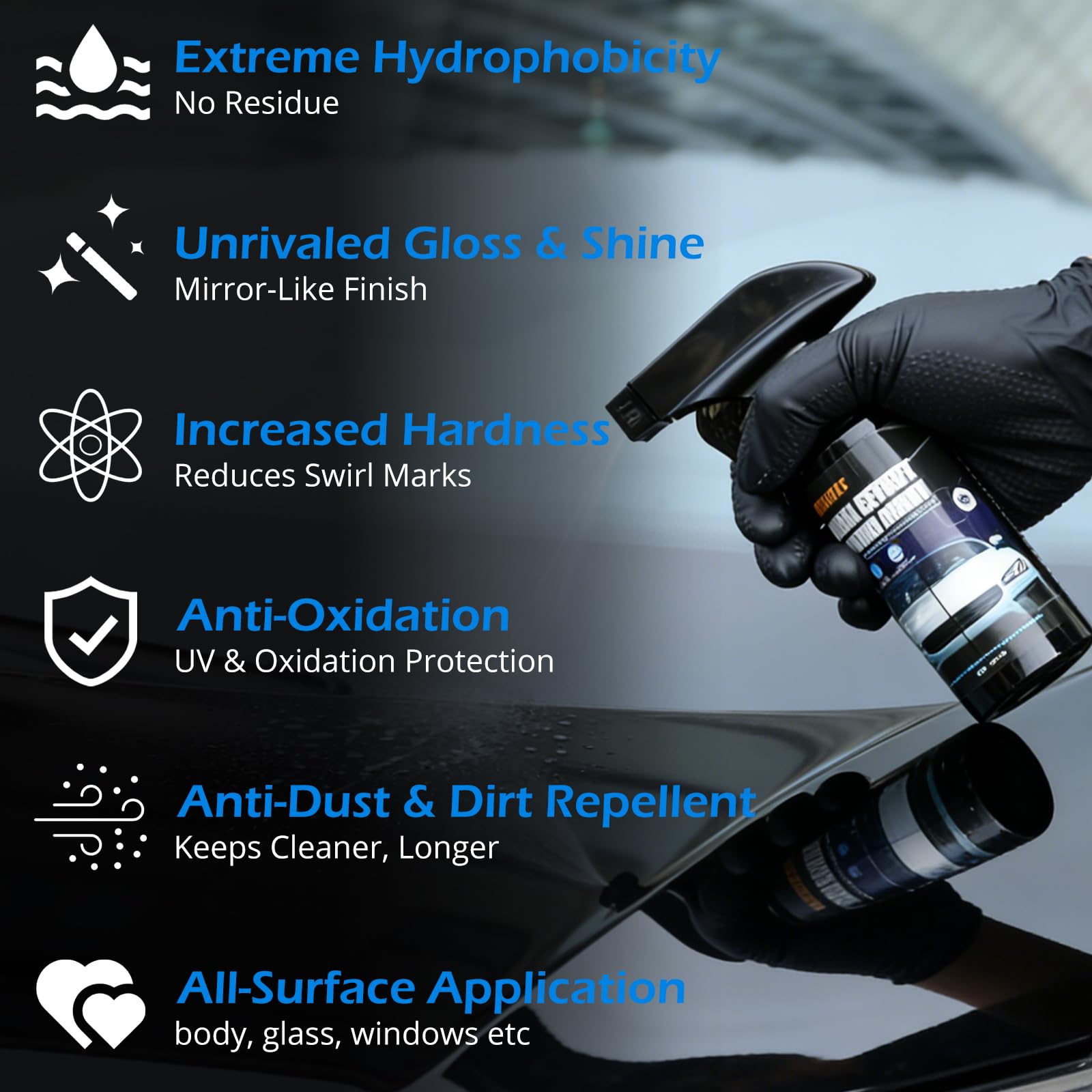TABOUNTS spray nozzle closeup demonstrating easy precise application